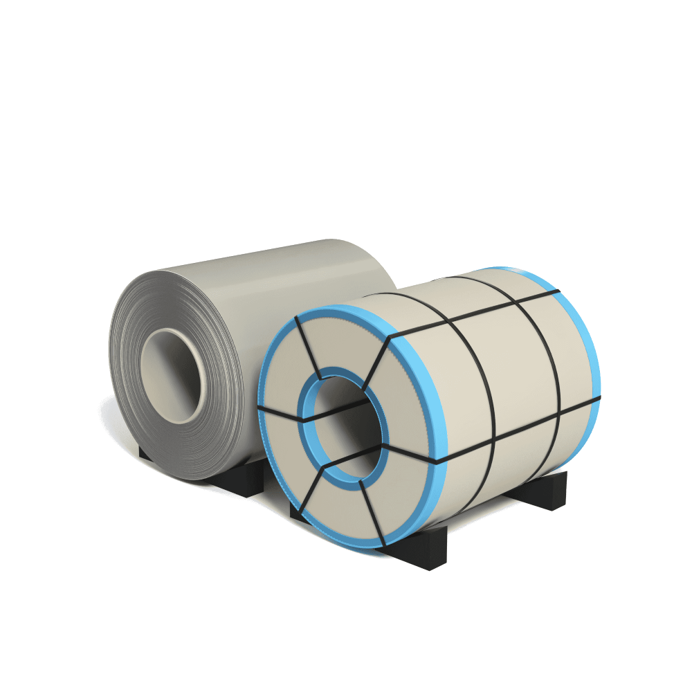 Рулон ГЦ полимер 0.5x1250 Zn140 RAL 3005 Северсталь