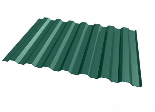 Профнастил окрашенный 0.5x1000x6000 RAL 6005